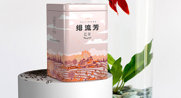 來(lái)自西北深山的玉葉茶葉包裝設(shè)計(jì)-創(chuàng)意插畫茶葉包裝設(shè)計(jì)